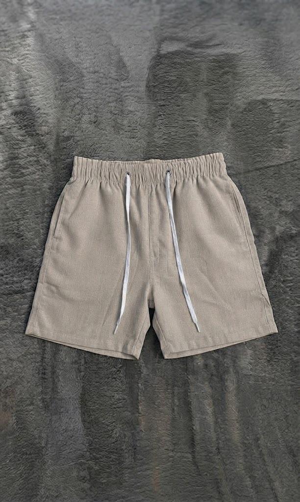 Short linho Bege 